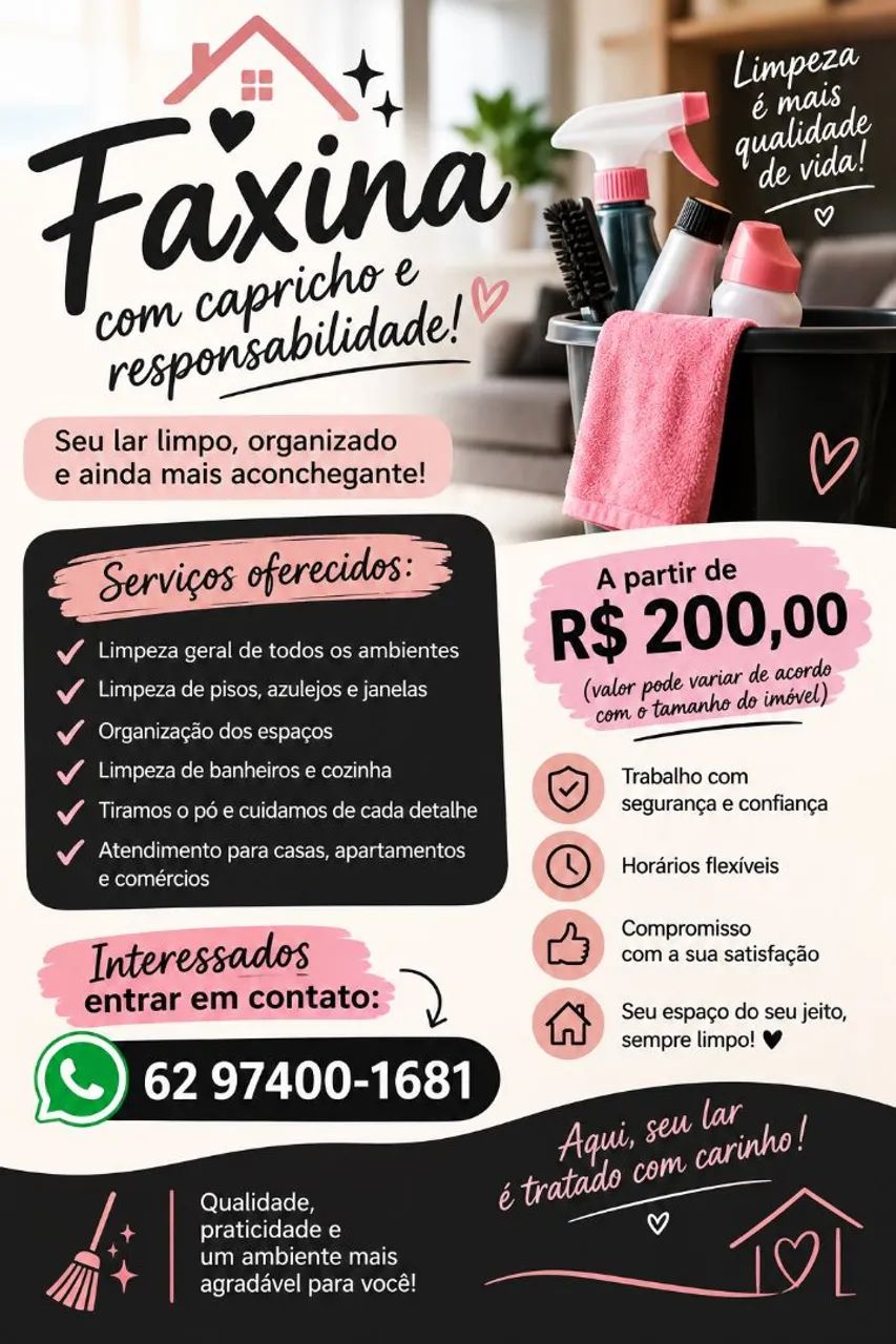 Faço faxina 