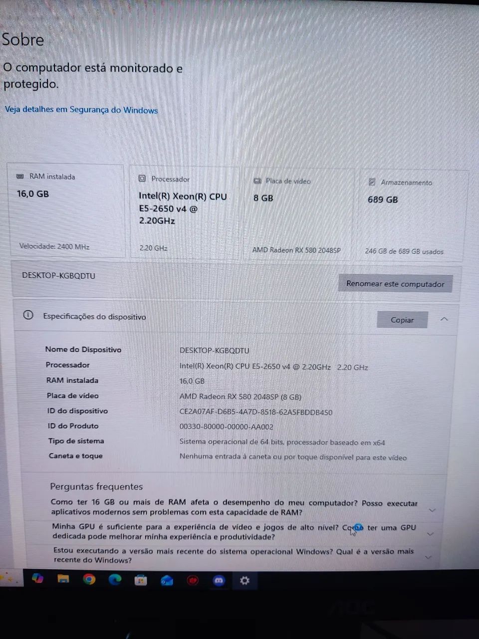 PC GAMER - XEON + RX 580 - Foto 4