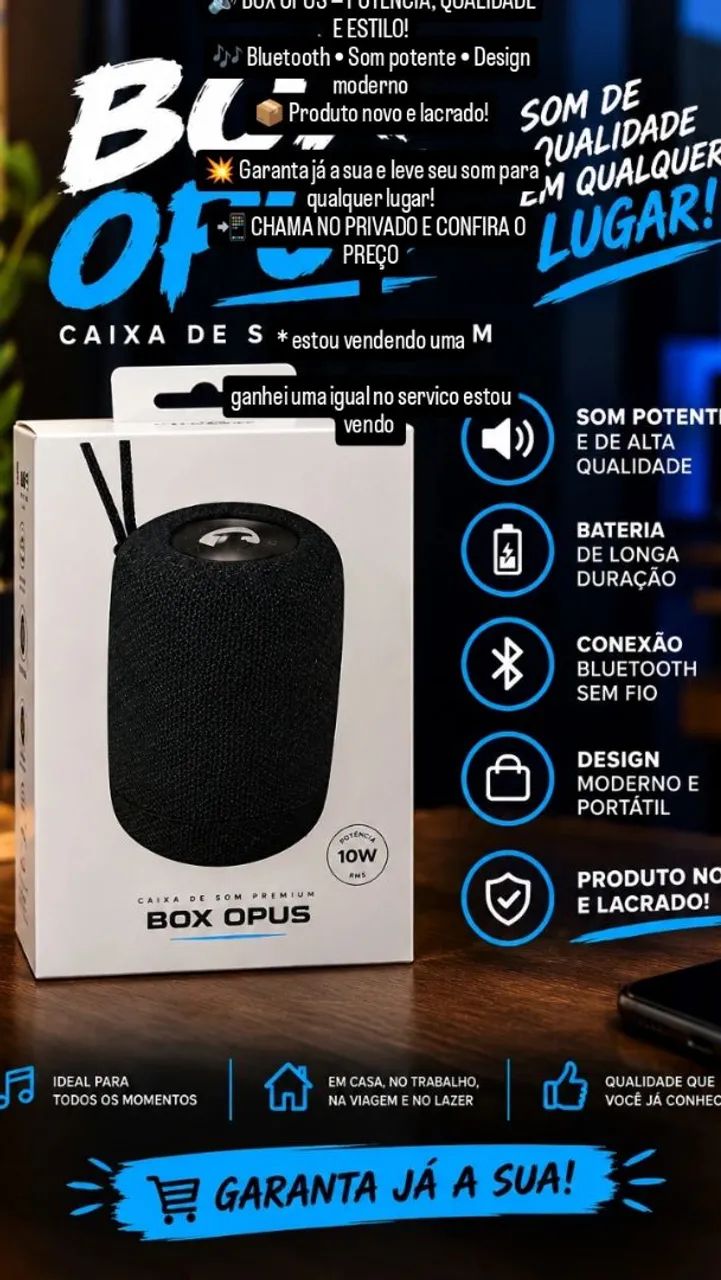 caixa de som box
