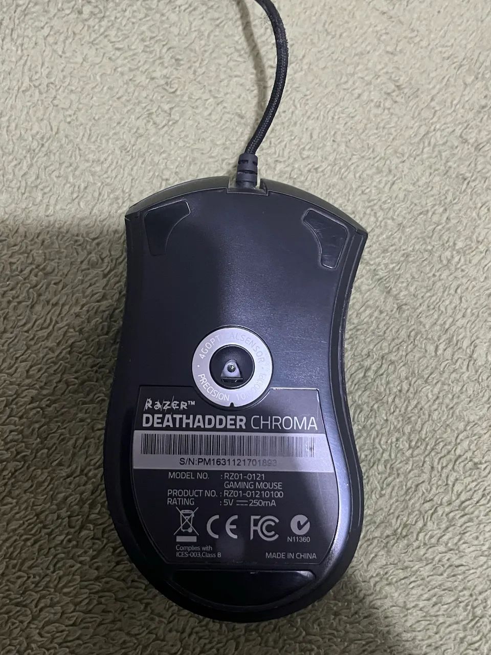 Mouse Gamer Dethadder Chroma - Com defeito no botão esquerdo - Foto 4