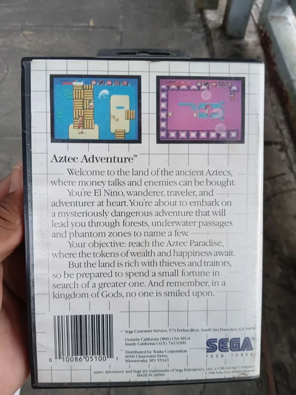 Jogo Master System Azetec Adventure - Foto 2
