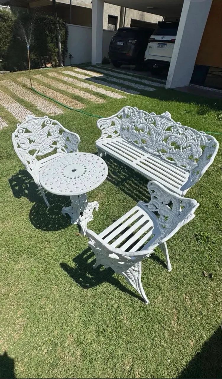 Conjunto de mesa e cadeiras jardim  - Foto 2