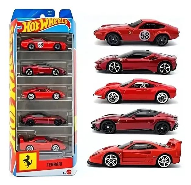 Hot Wheels Five Pack 5 Ferrari - Foto 5