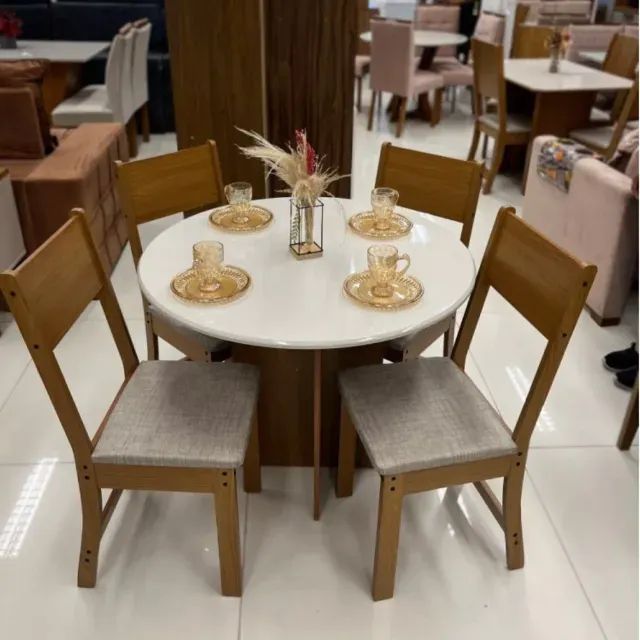 Mesa de jantar 4 cadeiras - Foto 2
