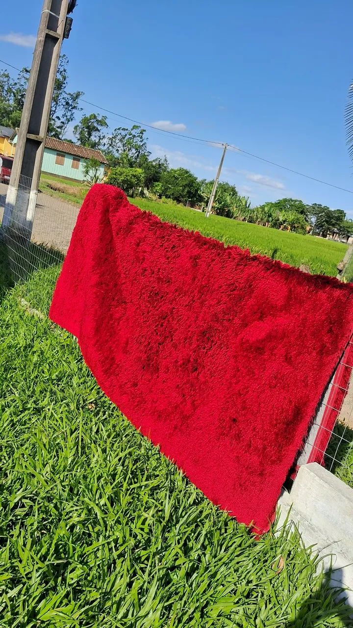 Tapete vermelho grande  - Foto 3