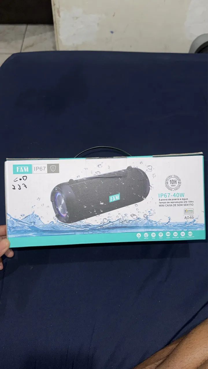 Caixa de som portátil Bluetooth FAM - Foto 2