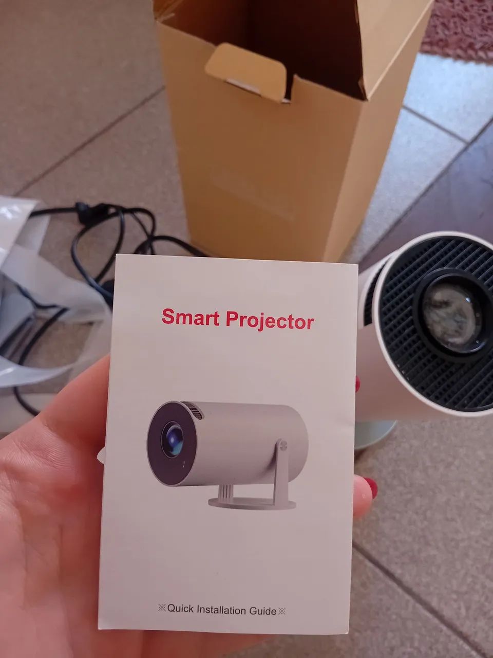 Projetor Smart HY300 4K Wi-Fi + Tela 84? + Suporte de Parede (Cinema em Casa) - Foto 2