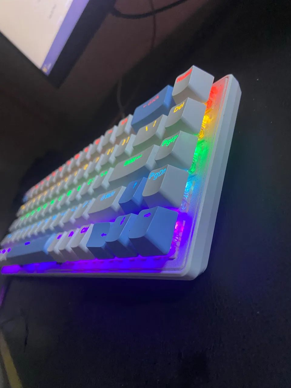 teclado mecanico switch vermelho 