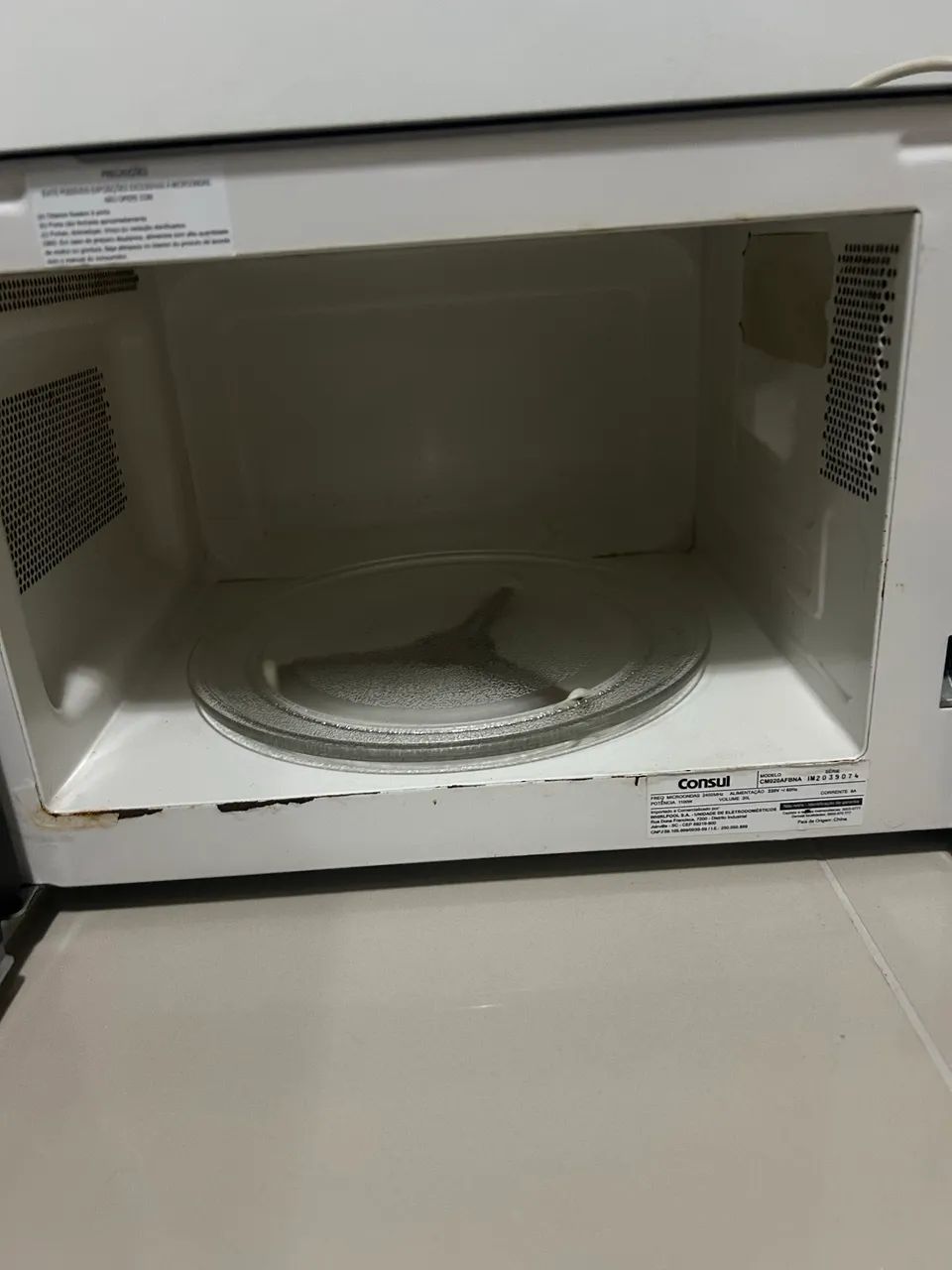Micro-ondas Consul 20L Espelhado - Para Conserto - Foto 4