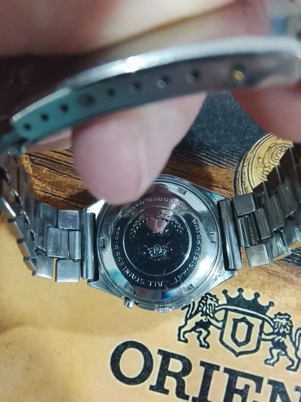 Orient automático número romano fundo preto  - Foto 3