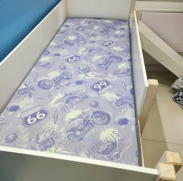 CAMA DE SOLTEIRO COM ESCORREGADOR 78 CM PIN PLAY - Foto 4