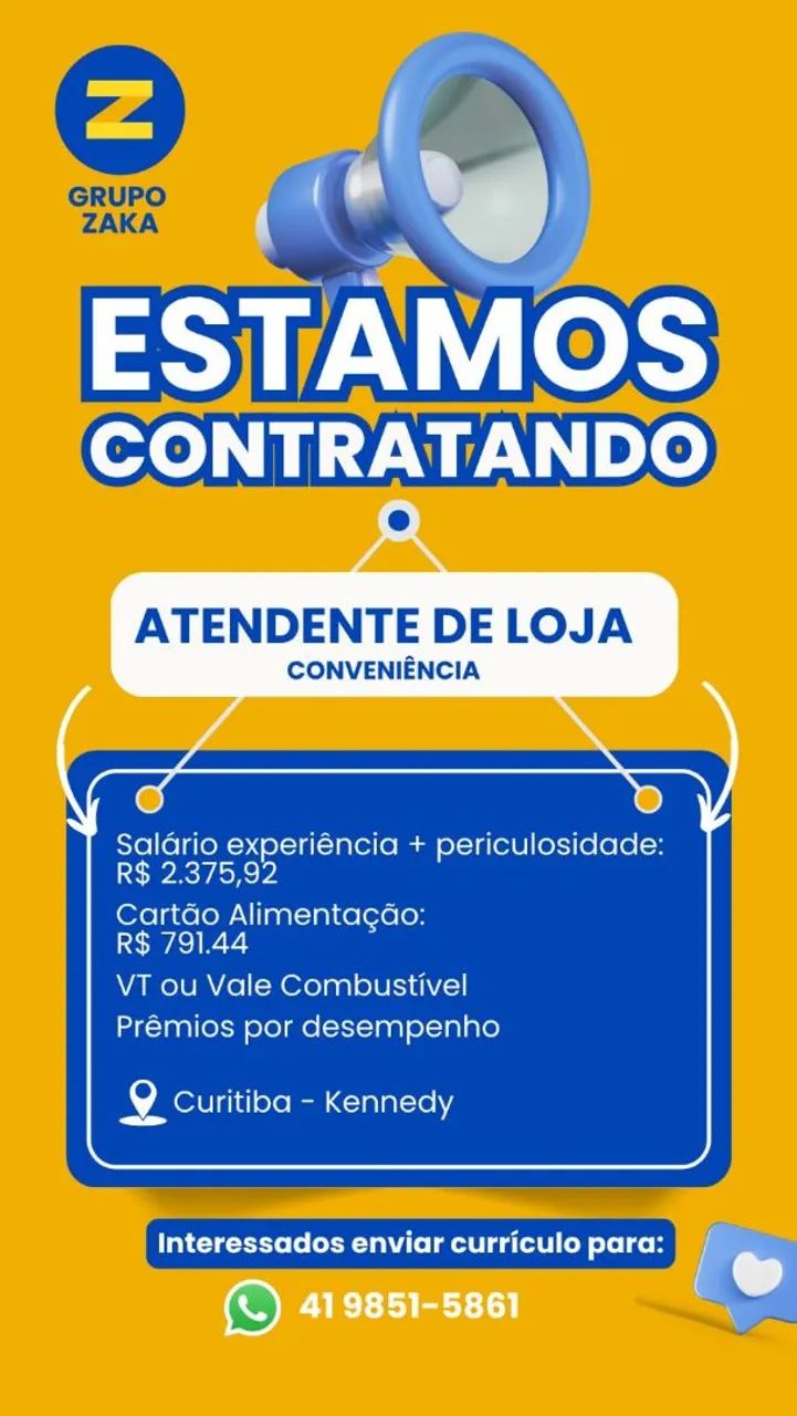 Vaga de emprego 