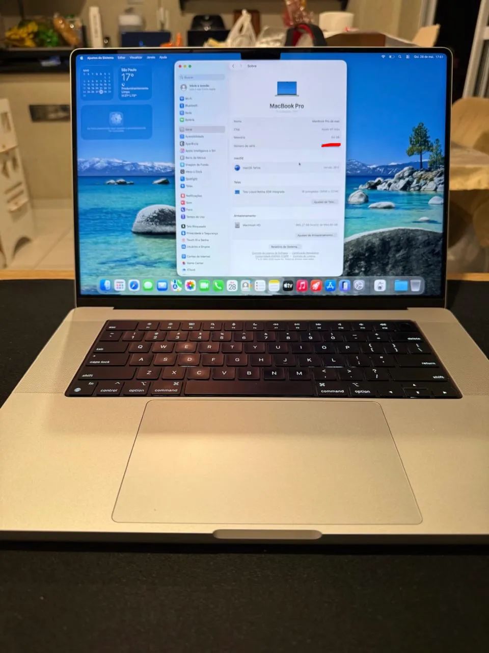 MacBook Pro 2021 - N1 MAX - 64gb - SSD 1tb