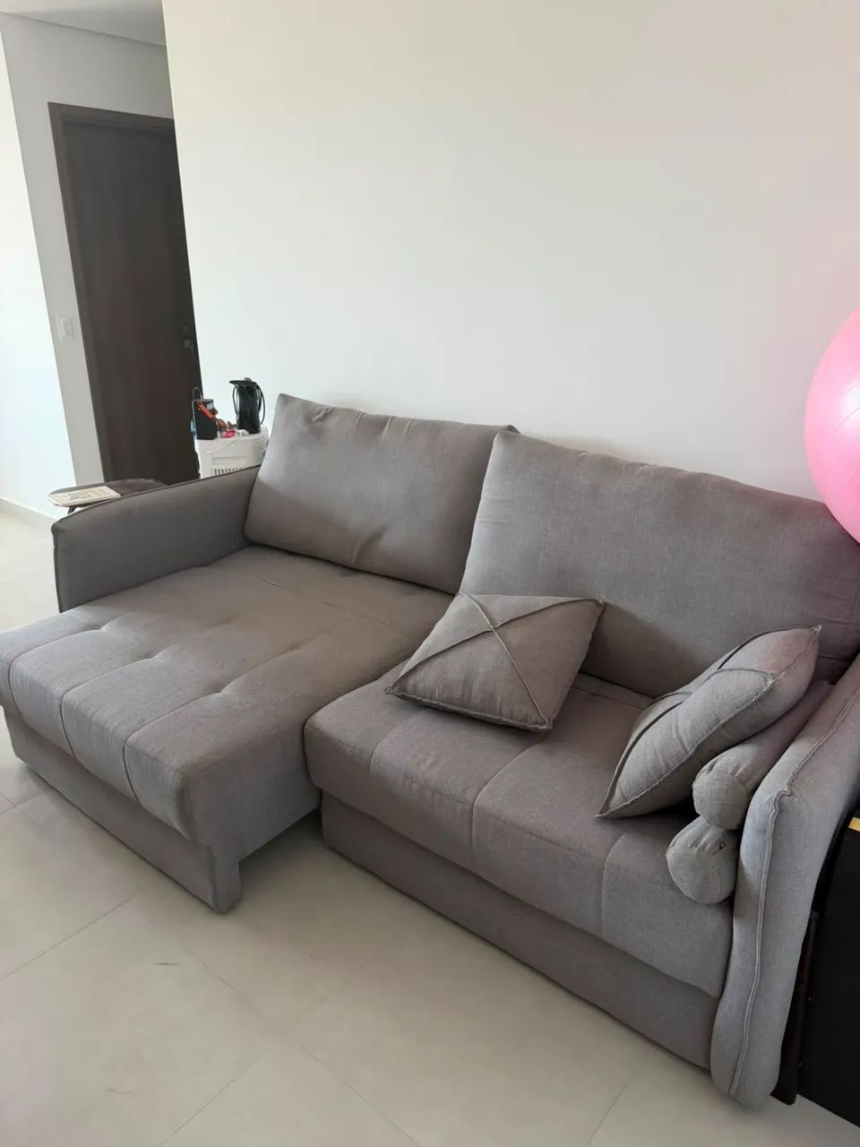 Sofá 4 lugares que vira cama - Foto 3
