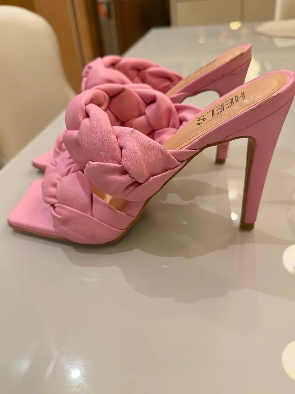 TAMANCO ROSA TRANÇADO - ROSA NOVA  - Foto 2