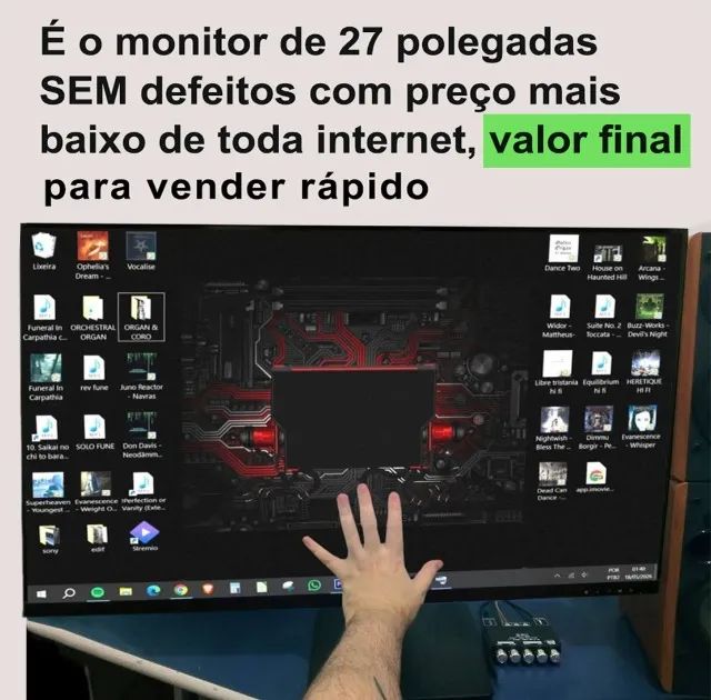 monitor 27 polegadas Full Hd ips HDMI tela anti reflexo menor preço da net, não abaixo