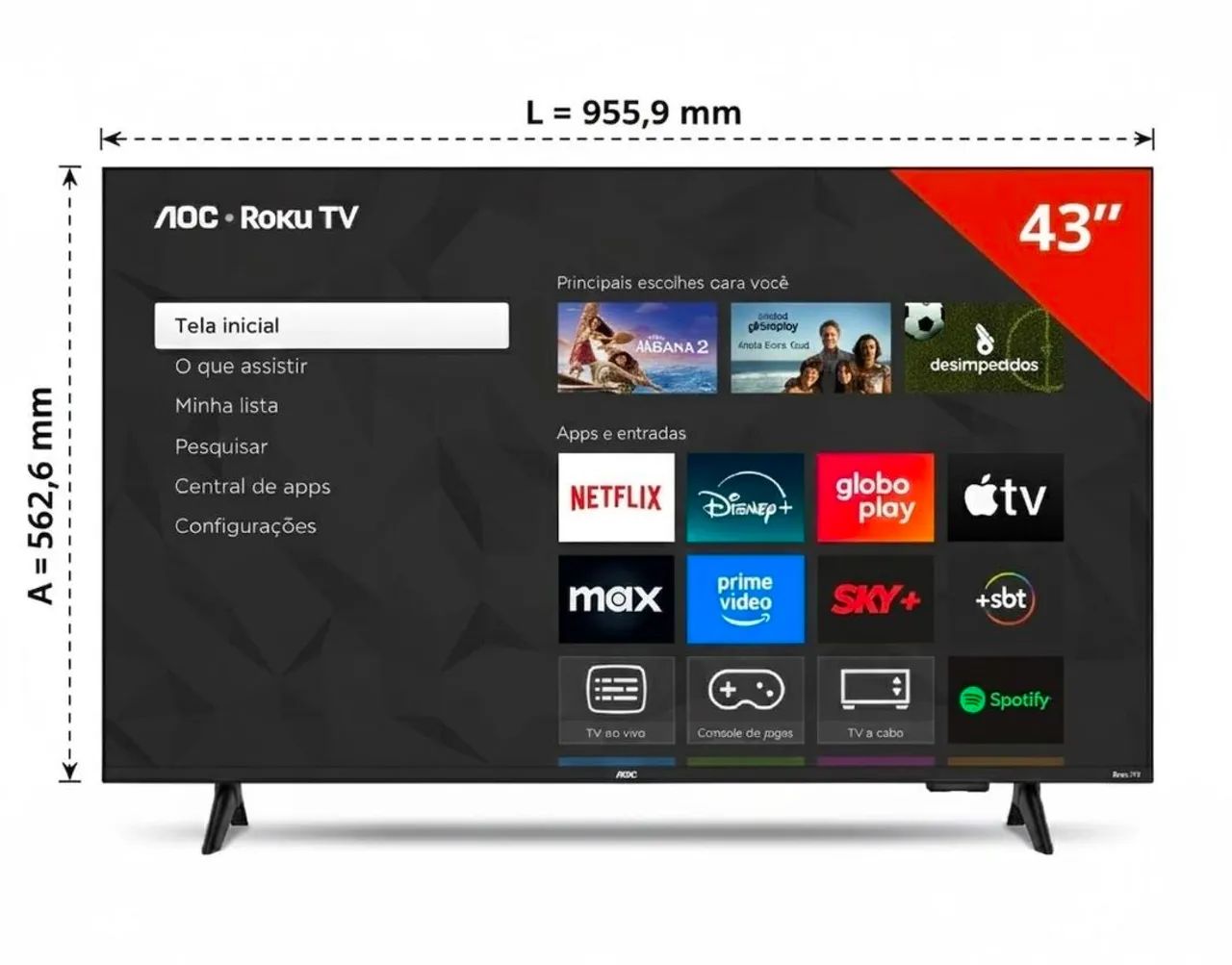 Smartv aoc 43 pol - Foto 4