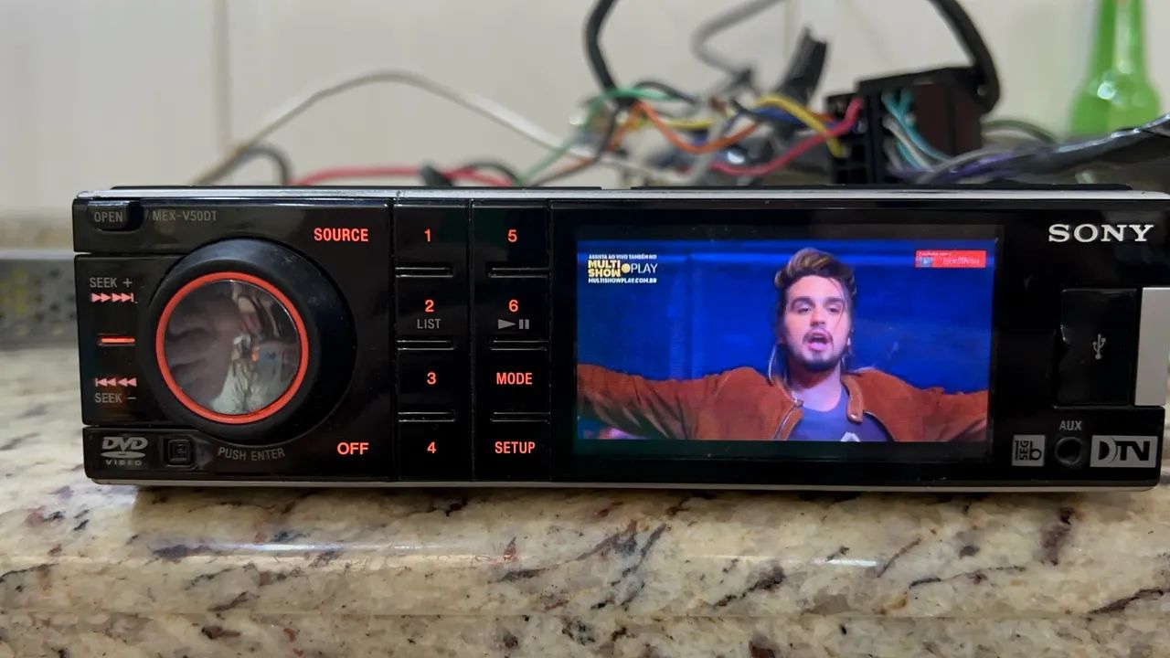 Toca Cd e dvd automotivo com USB e TV Sony mex v50dt - Foto 5