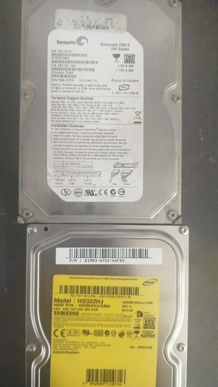 HD Para Pc Computador  -  Seagate e Samsung Com defeito  - Foto 3