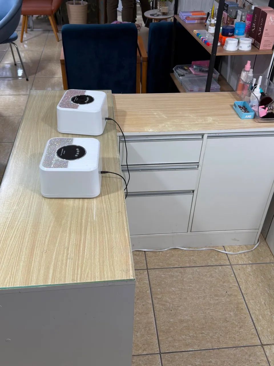 Mesa em L para gel