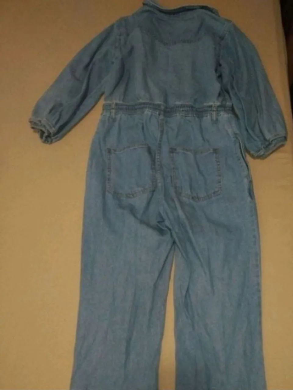 Macacão Jeans Feminino P - Foto 2