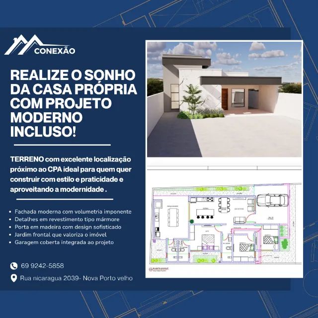 Terreno área central com  projeto Bairro Pedrinhas