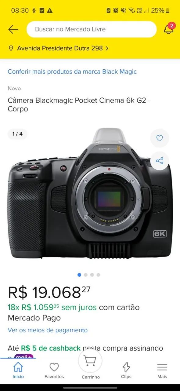 Blackmagic Cinema 6k G2 - Foto 2