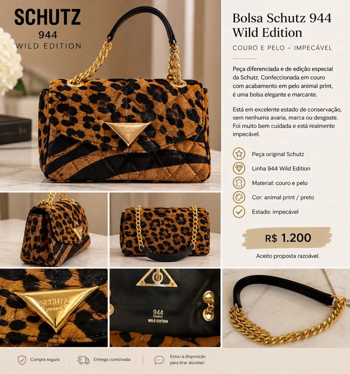 Bolsa COURO Schutz 