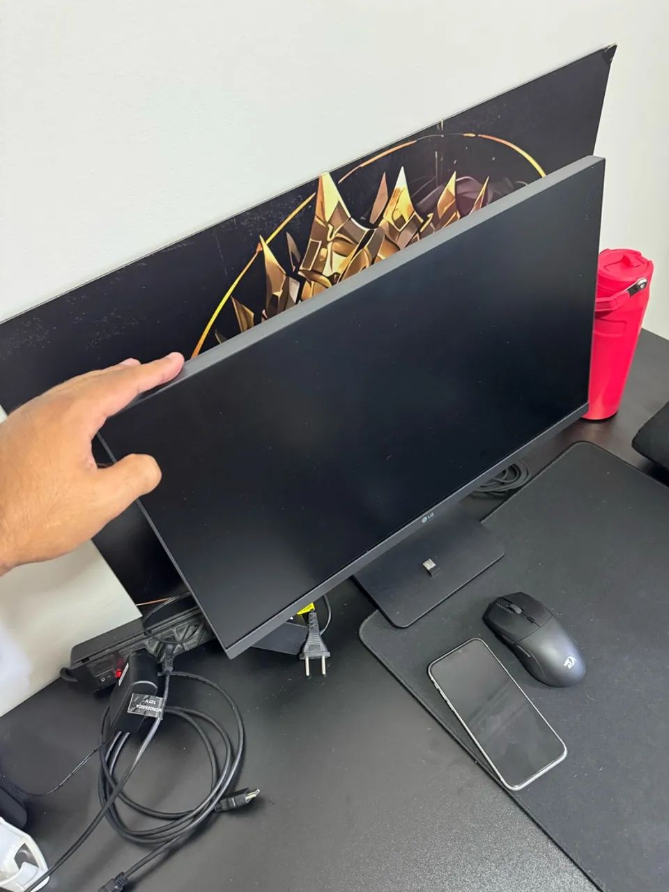 Monitor LG 24? IPS Full HD 100 Hz 24MS500 com caixa