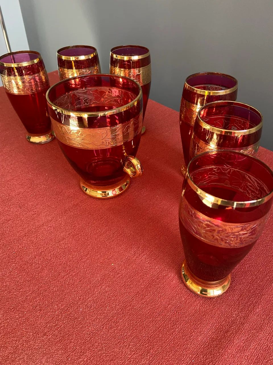 Conjunto de Copos de Cristais Antigos! - Foto 4