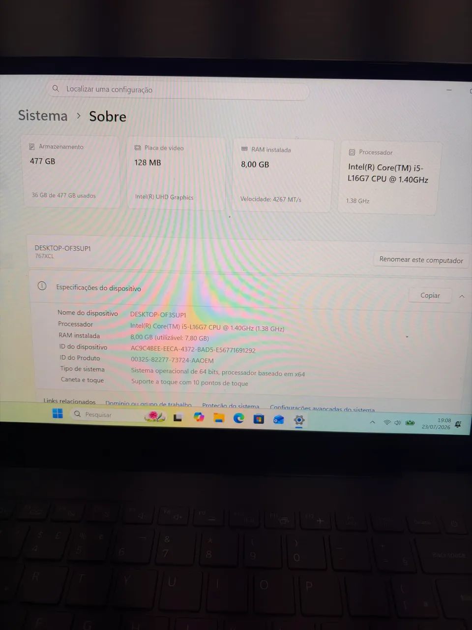 Notebook Samsung Galaxy Book S ultraleve Touch Screen - Foto 5