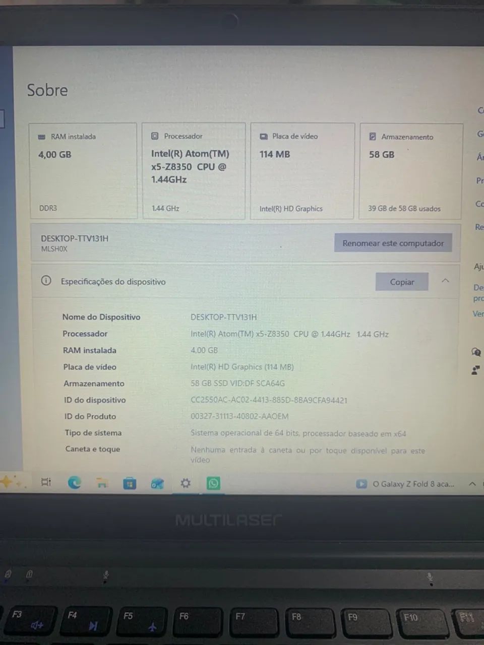 Vendo notbook mulstilaser legacy cloud  - Foto 2