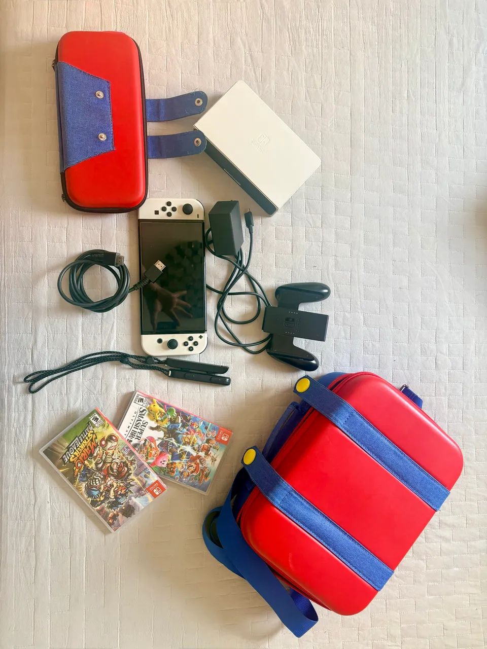 Kit Nintendo Switch OLED 64 GB Caixa e NF - Foto 5