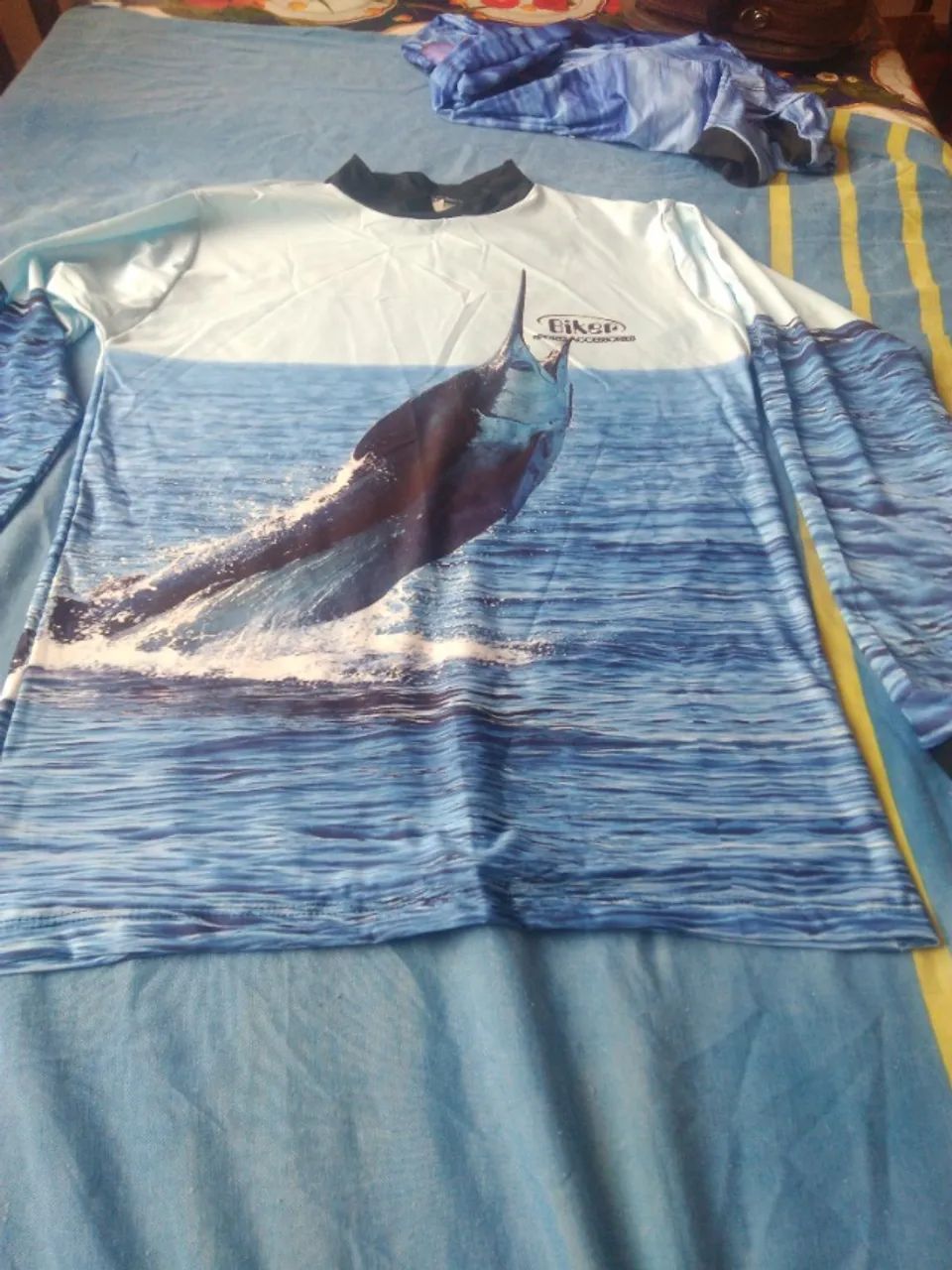 Camisas para pescarias com fator de proteção máxima Uva e UVB  - Foto 4