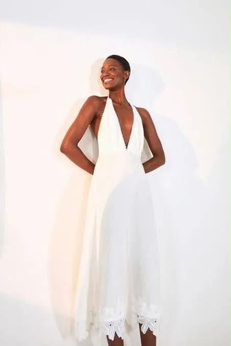 Vestido Farm linho