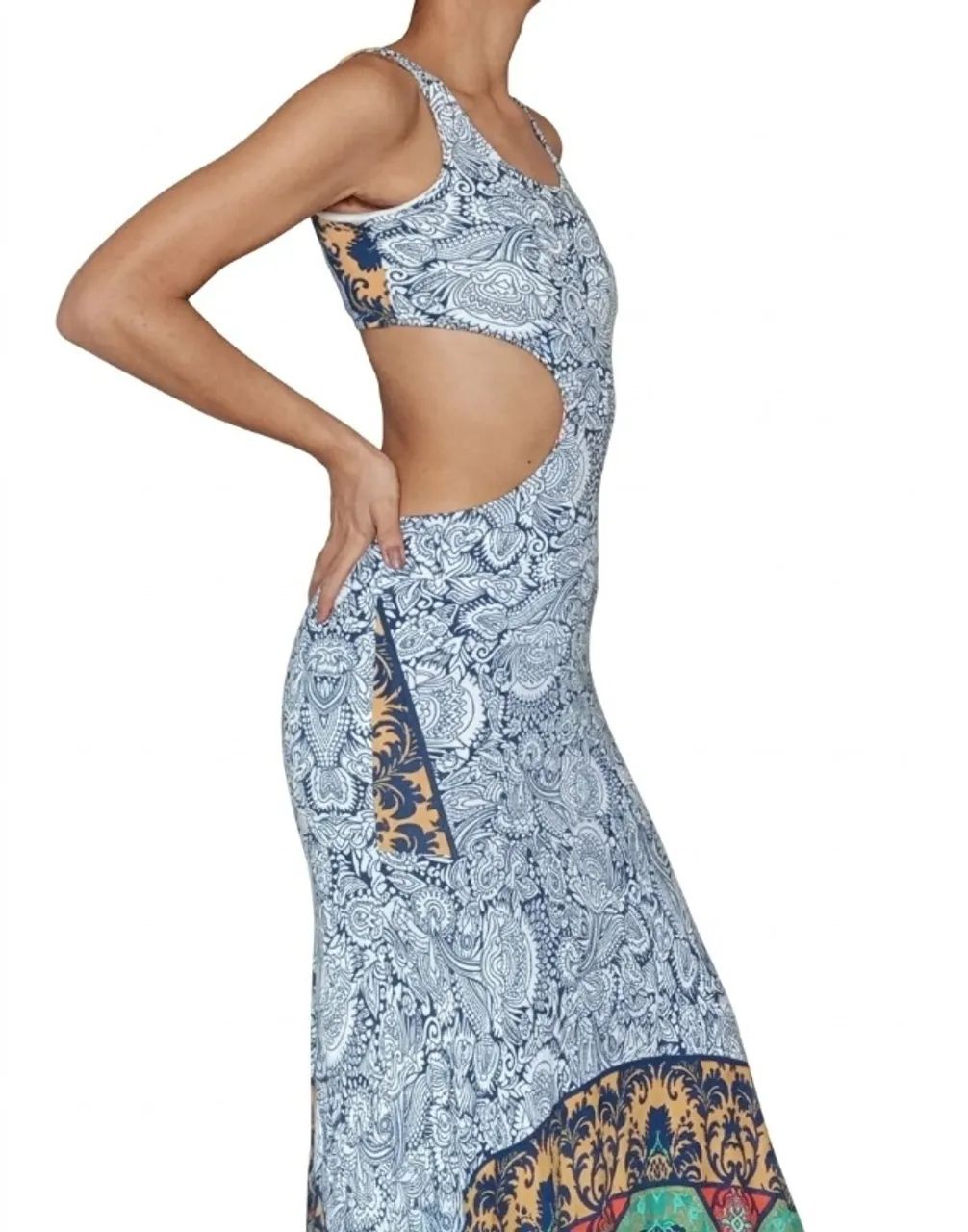 Vestido longo estampado  - Foto 3