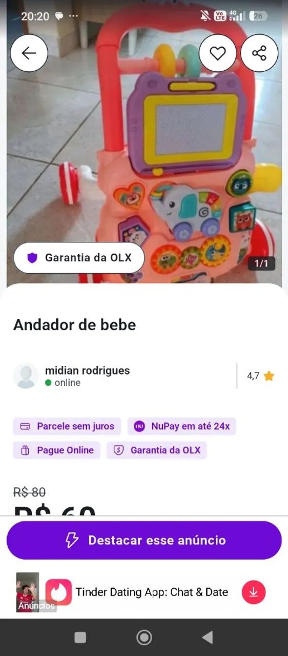 Andador de bebe