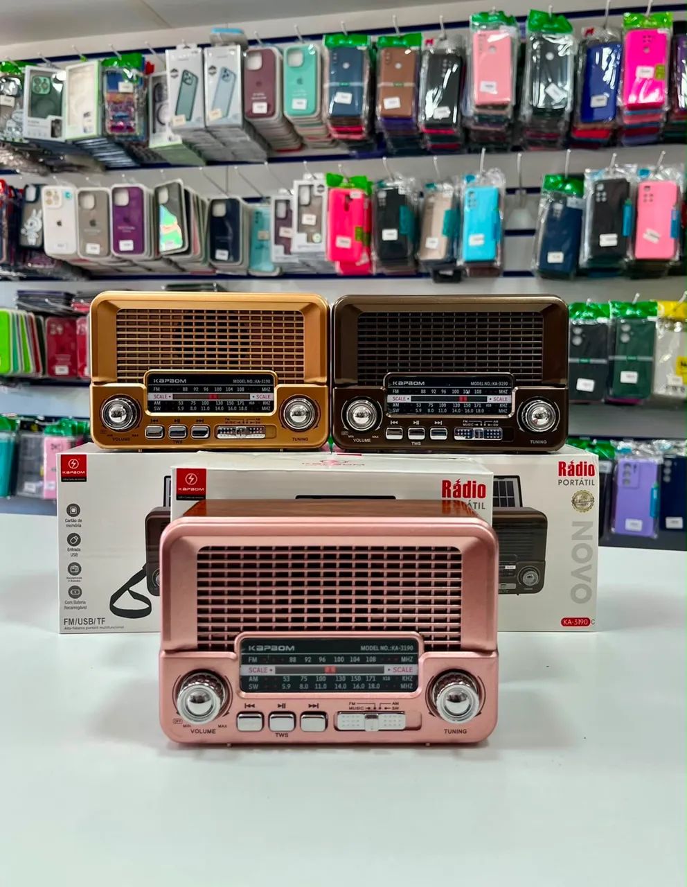 Rádio com carregamento solar