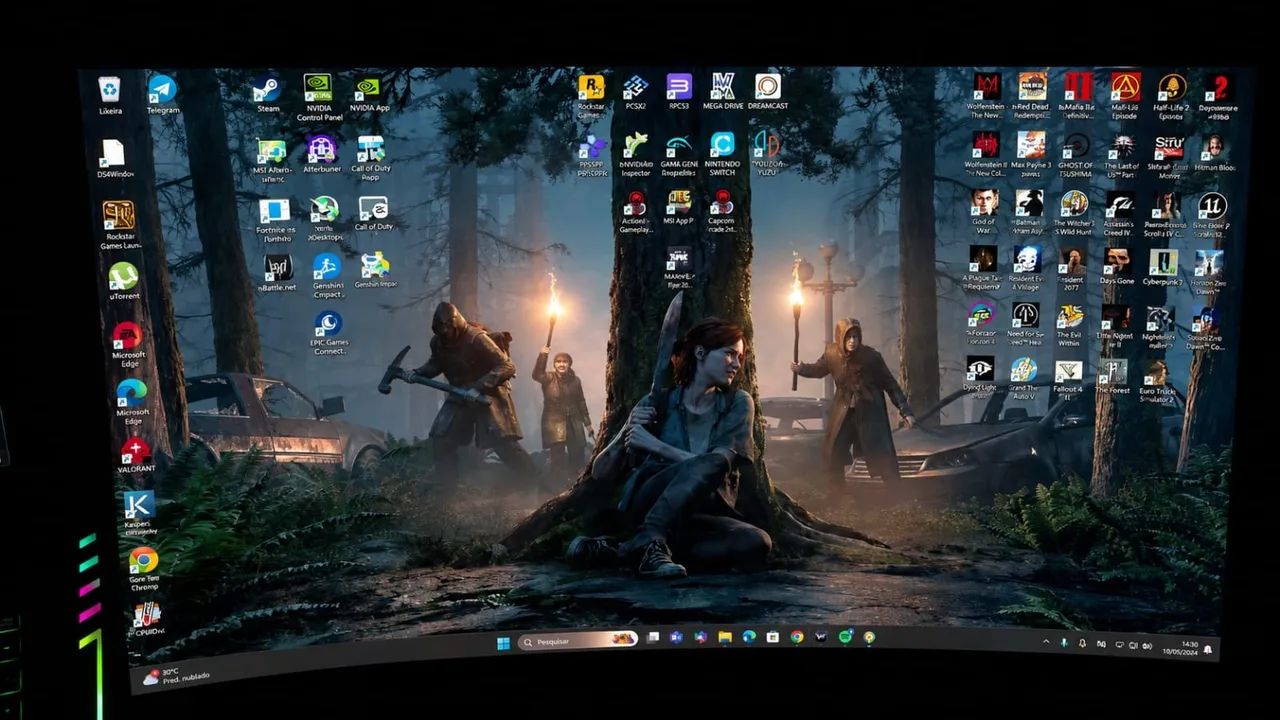 Samsung 27 Curvo Gamer 240Hz Freesync/Compatível G-Sync - Foto 3