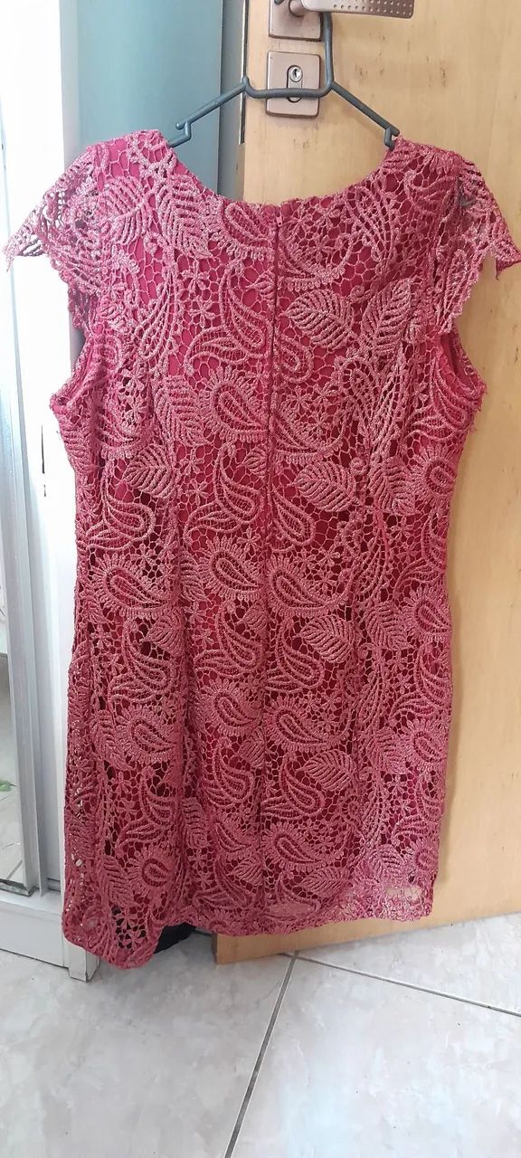 Vestido de renda marsala  - Foto 3