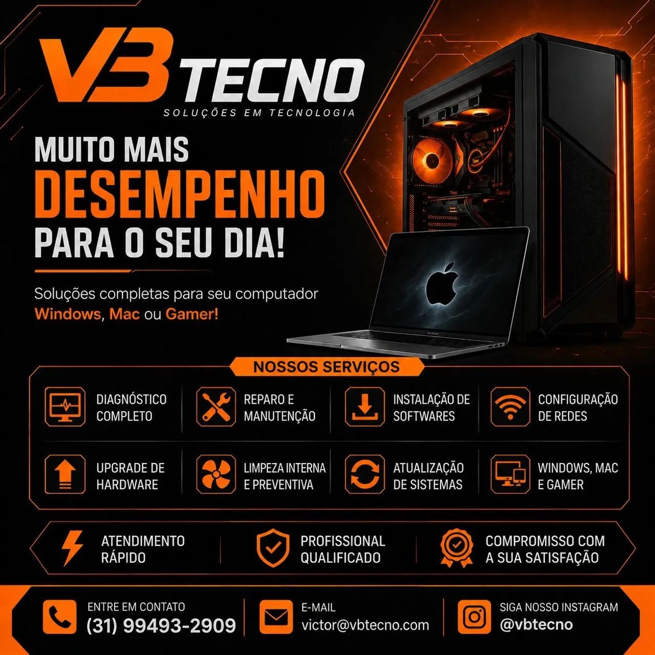 Reparos e manutenções em computadores