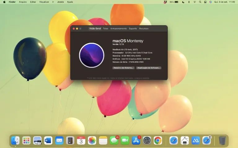 MacBook Air 2017 13,3 polegadas i5 8GB 128GB - 143 ciclos de bateria - Foto 2