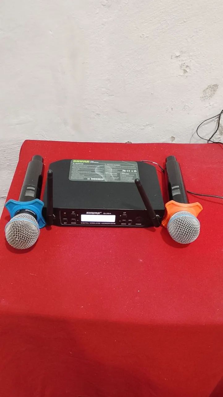 Microfone shure sem fio GLXD4 - Foto 3