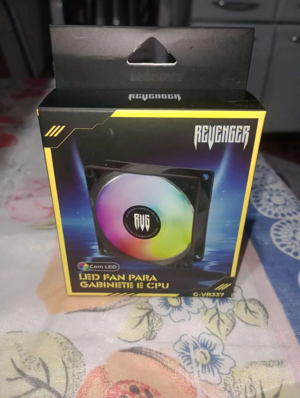 Ventoinha para Pc compacto 80 mm com LED produto novo 