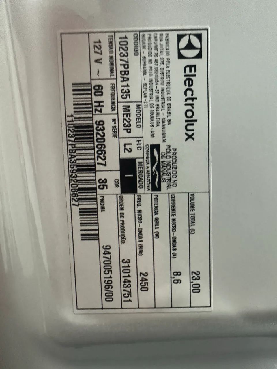 Microondas Electrolux 23lts Nunca Usado  - Foto 2