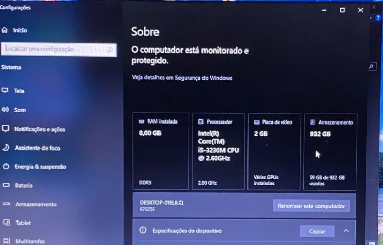 Notebook Samsung Intel i5 - LEIA DESCRIÇÃO - Foto 2