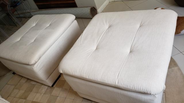 Pufes NOVOS GRANDES cor off white/creme