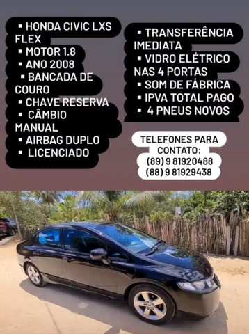 HONDA CIVIC LXS FLEX 2008
