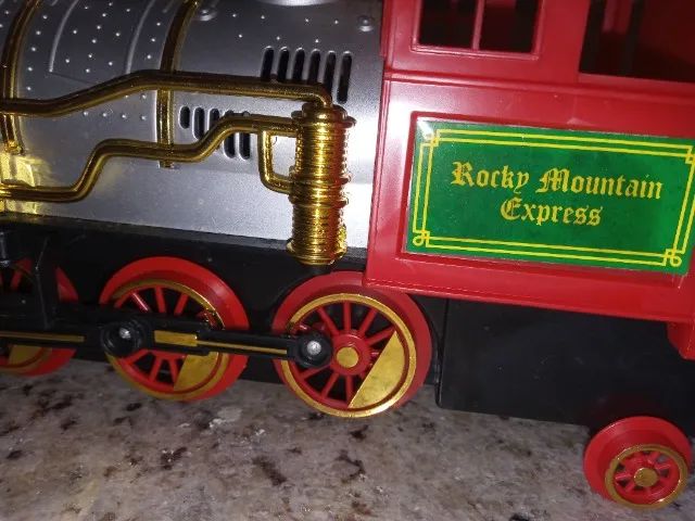 Retro Trem Locomotiva Rocky Mountain Express Antigo Rústica Vintage - Foto 4