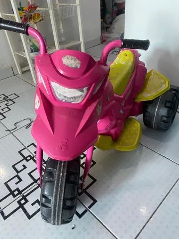 Moto Eletrica Infantil Bandeirante XT3 6V Pink Rosa Meninas - Maçã